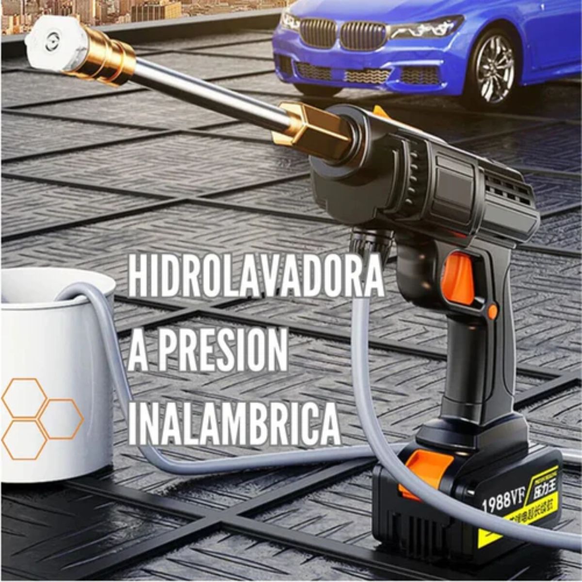 Hidrolavadora Inalambrica Portátil Recar